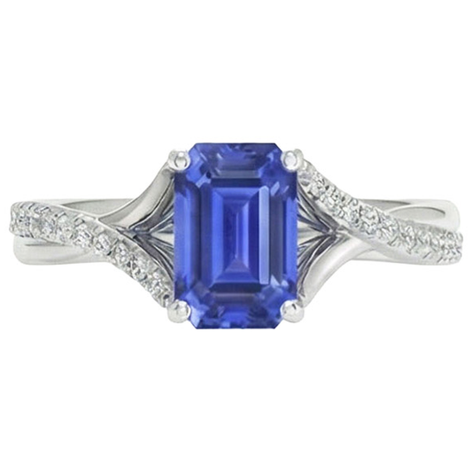 naturel emerald émeraude 5.25carats bague angle de côté