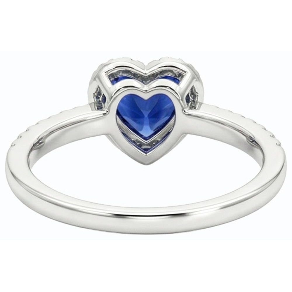 naturel round diamant 3carats bague vue de profil