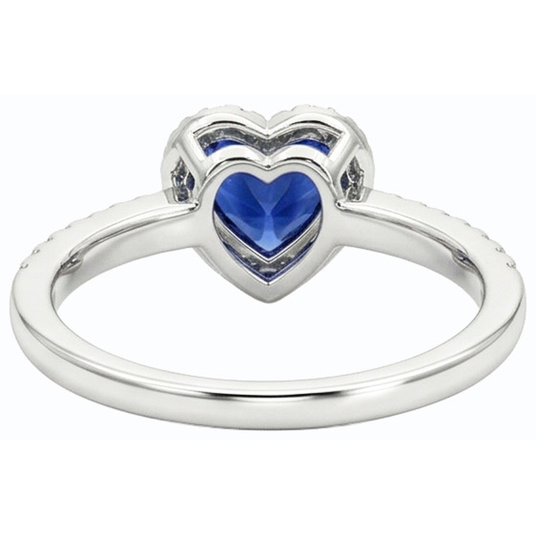 naturel round diamant 3carats bague vue de profil
