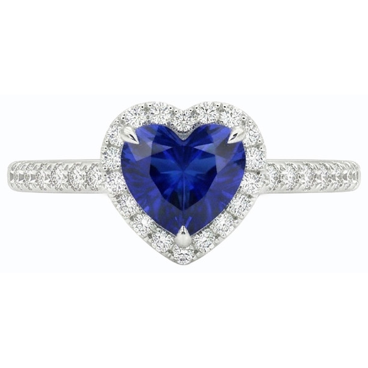 naturel round diamant 3carats bague sur blanc