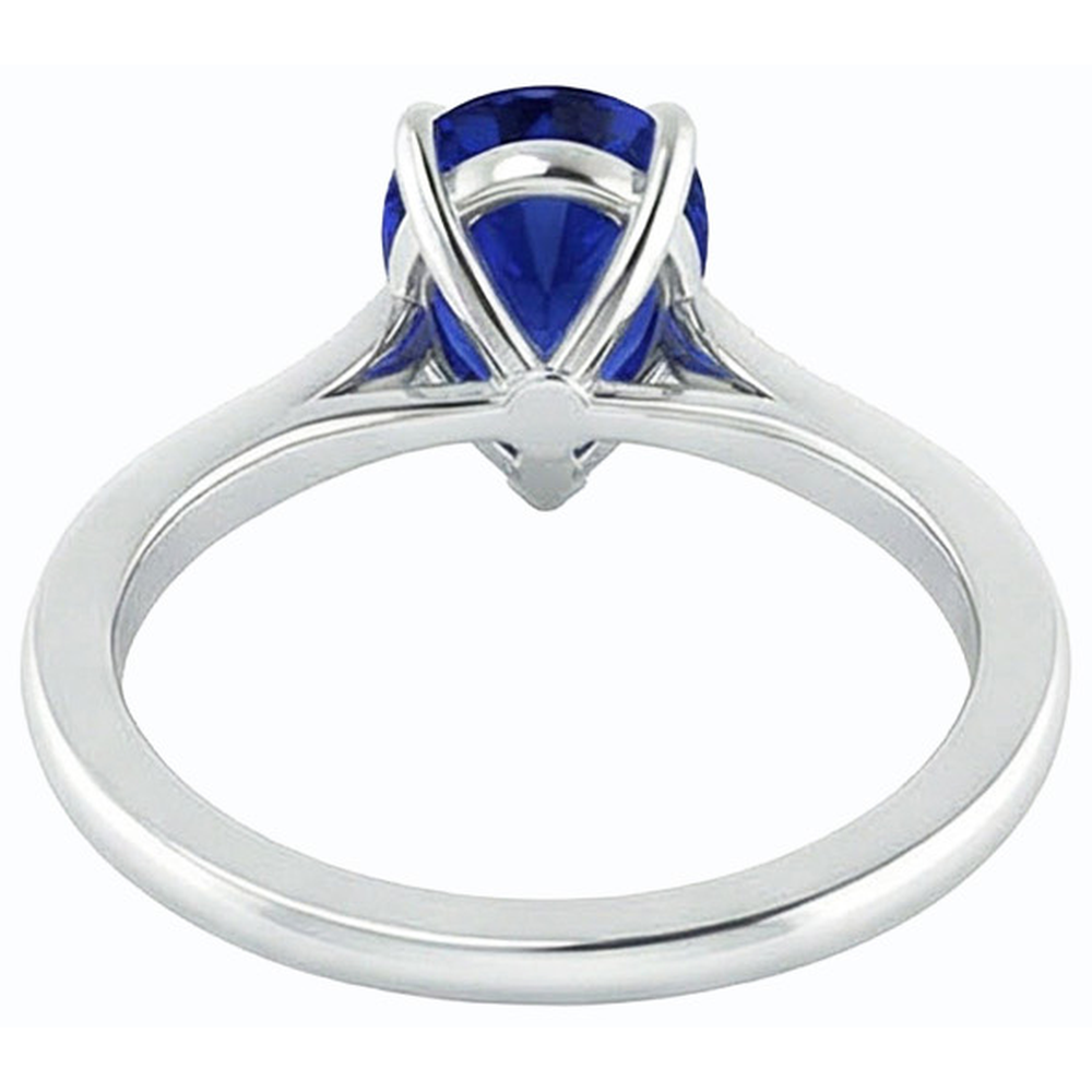 naturel pear diamant 2.50carats bague détail rapproché