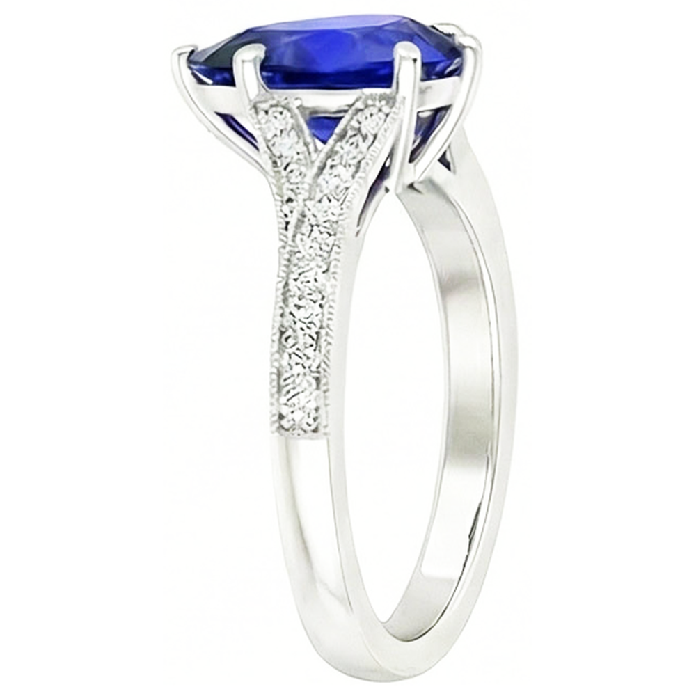 naturel pear diamant 4carats bague vue de dessus