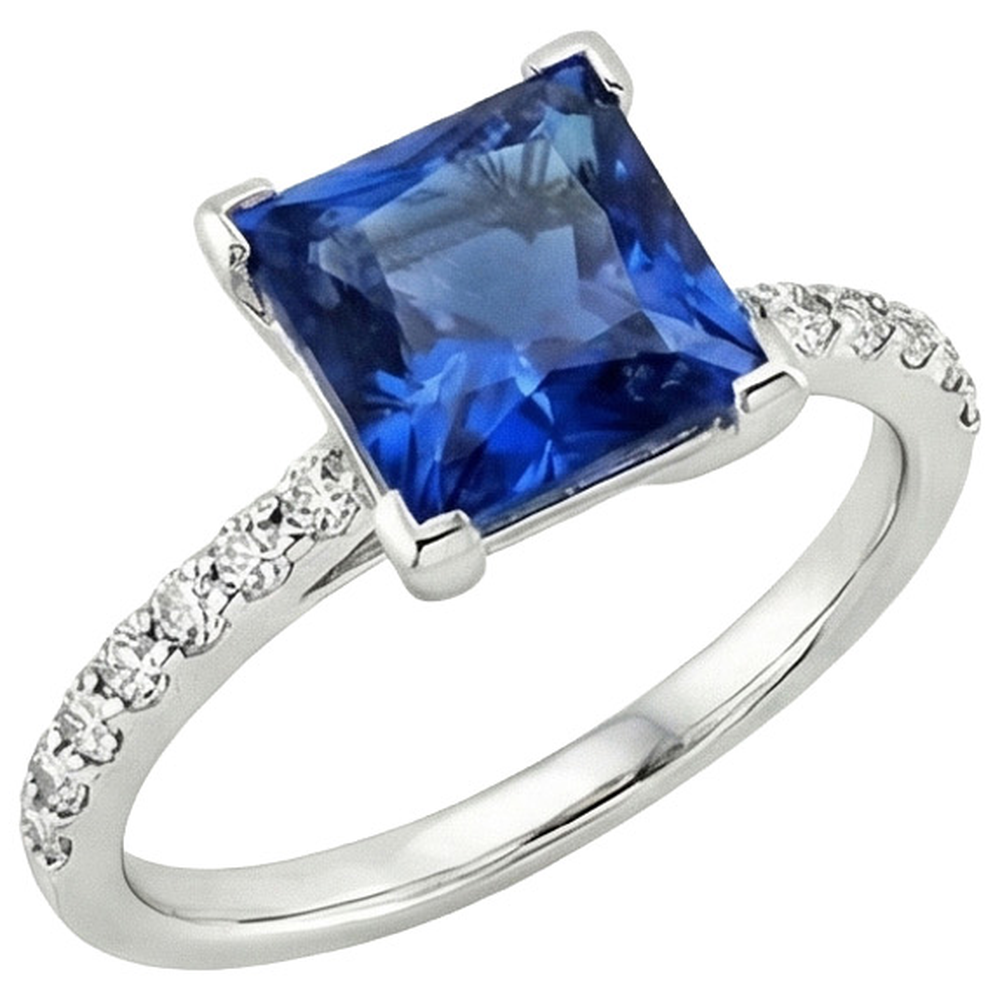 naturel diamant 4carats bague angle de côté