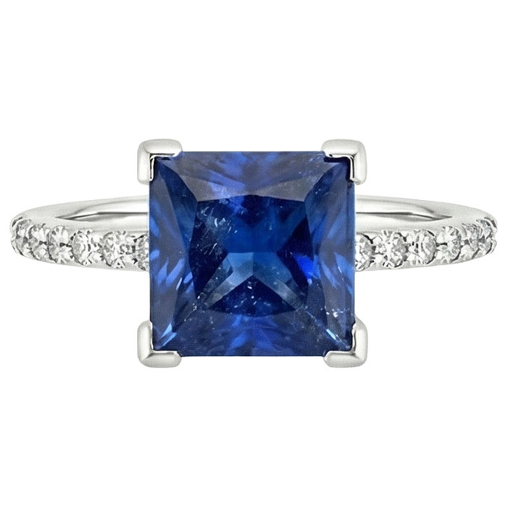 naturel diamant 4carats bague détail rapproché