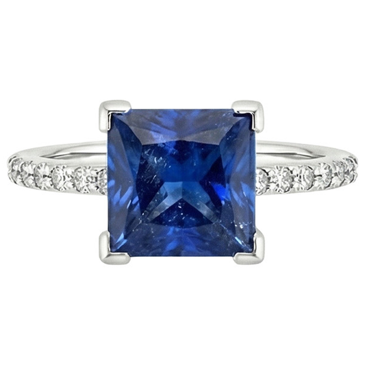 naturel diamant 4carats bague détail rapproché