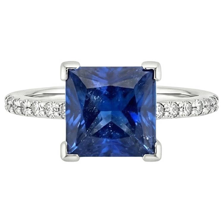 naturel diamant 4carats bague détail rapproché