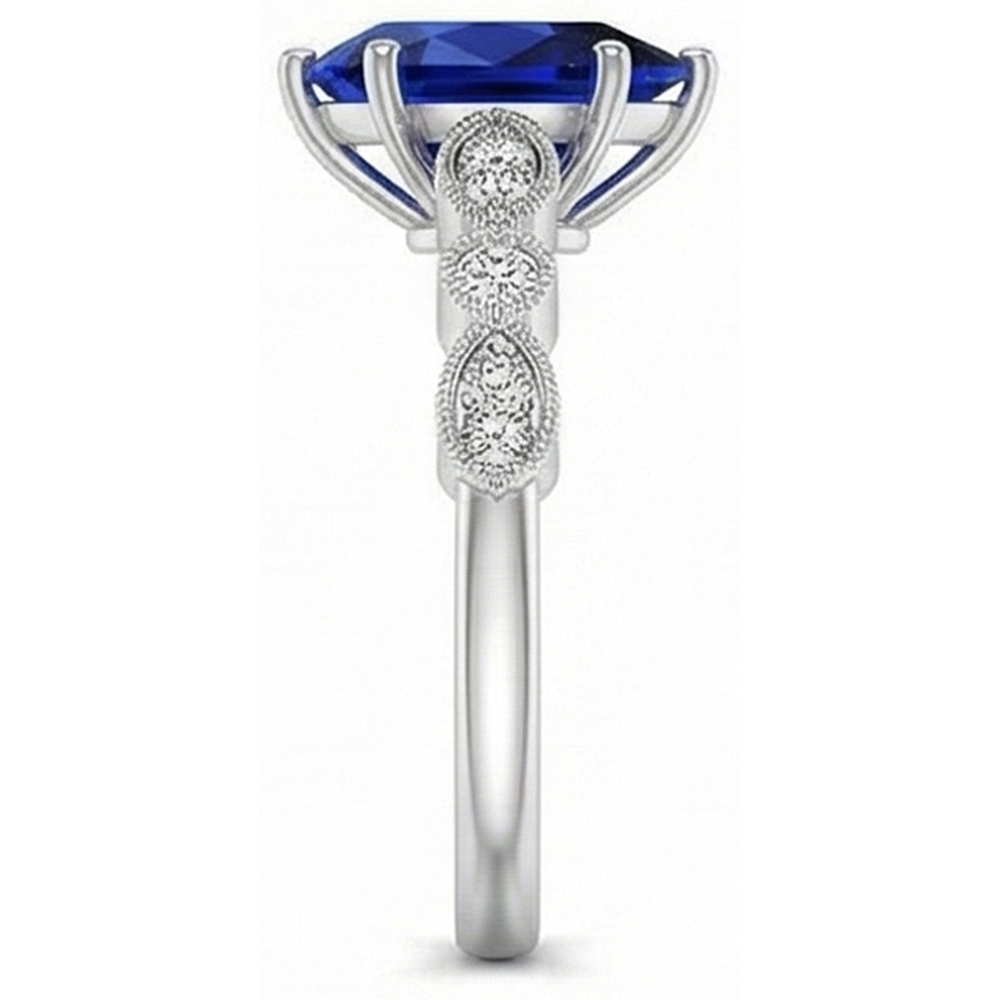 naturel pear diamant 2.50carats bague sur blanc