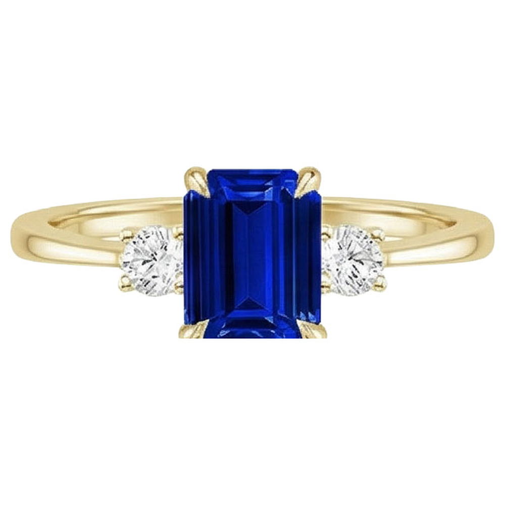 naturel diamant 3.50carats bague vue de profil