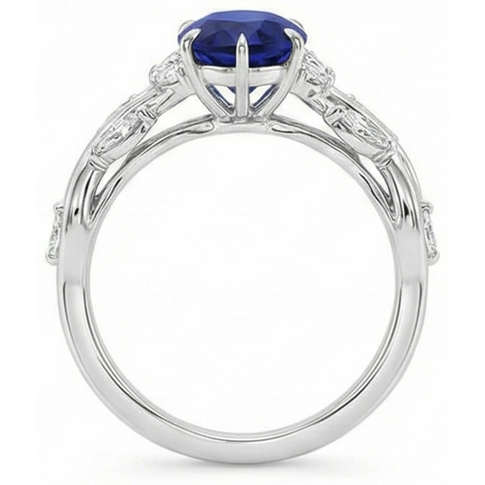naturel marquise diamant 7.25carats bague sur blanc