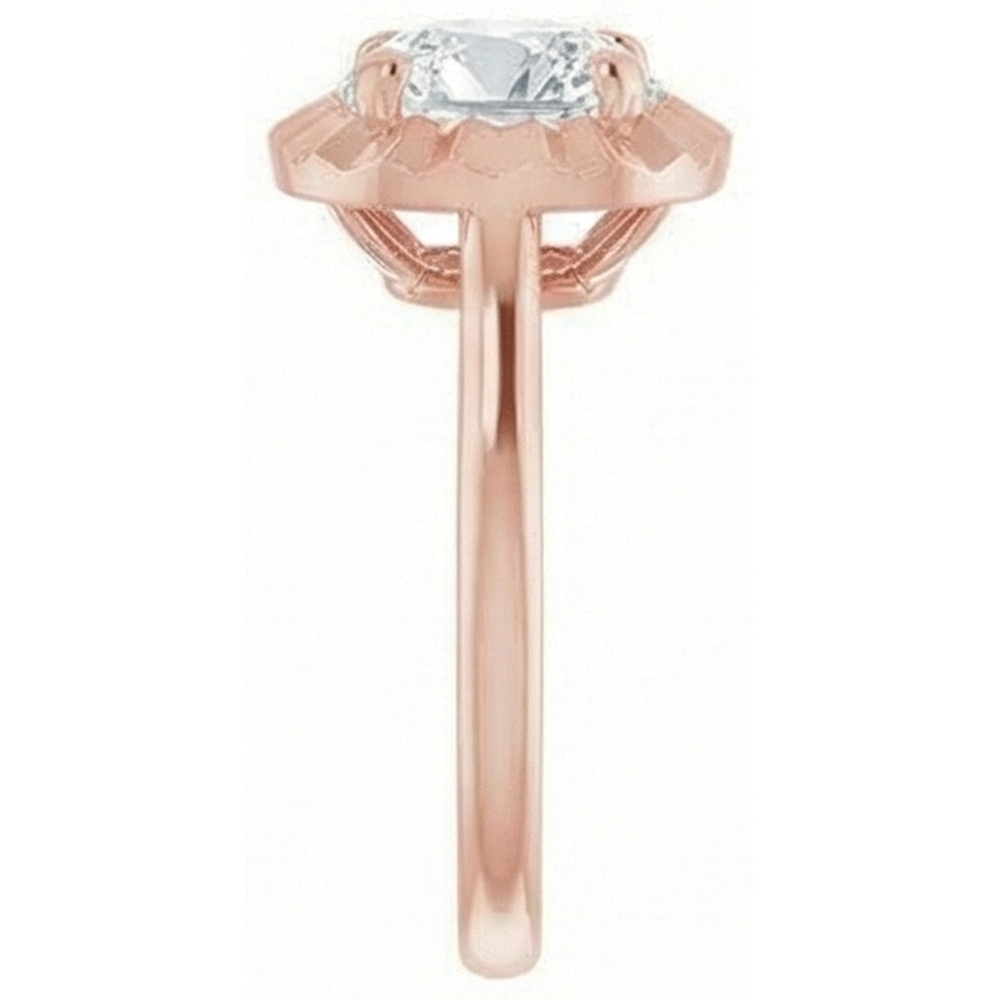 naturel cushion diamant 4carats bague sur blanc