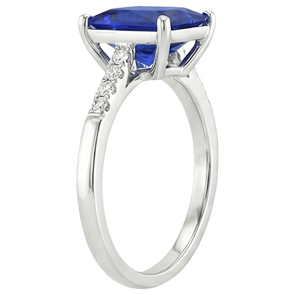 naturel diamant 3.75carats bague vue de profil