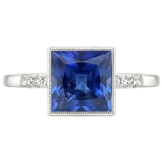 naturel diamant 3.75carats bague détail rapproché