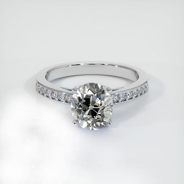 Bague Ovale Anniversaire Vieux Mineur Naturel Diamond Ring Set 3.25 Carats