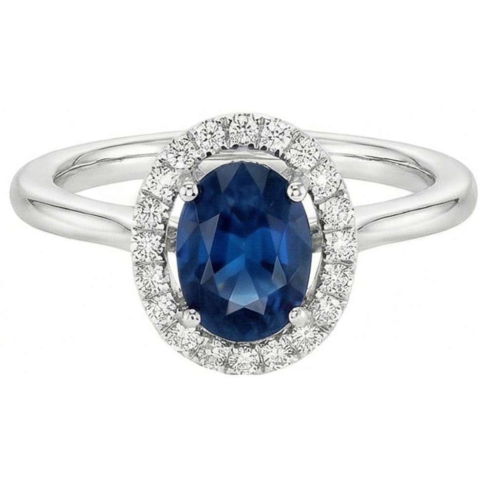 naturel oval diamant 2.50carats bague détail rapproché
