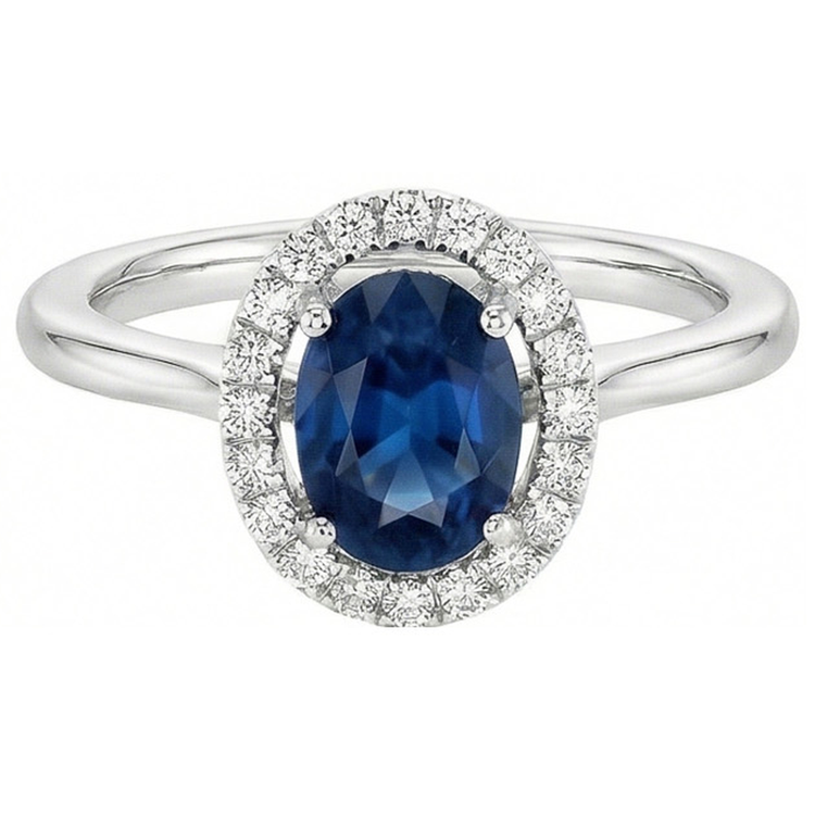 naturel oval diamant 2.50carats bague détail rapproché