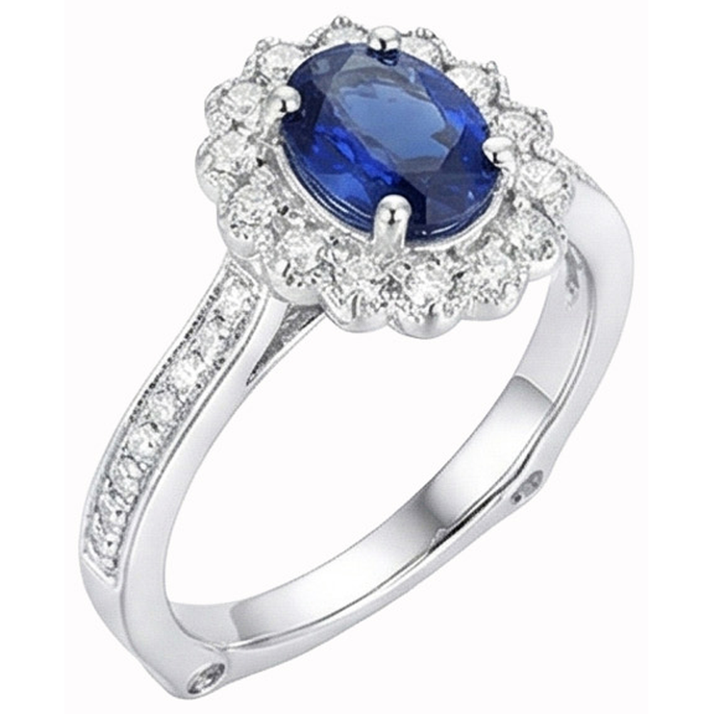 naturel round diamant 2carats bague détail rapproché