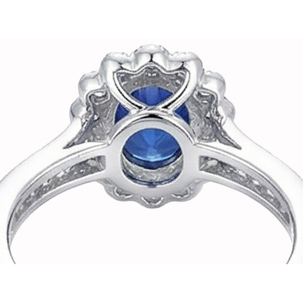 naturel round diamant 2carats bague vue de profil