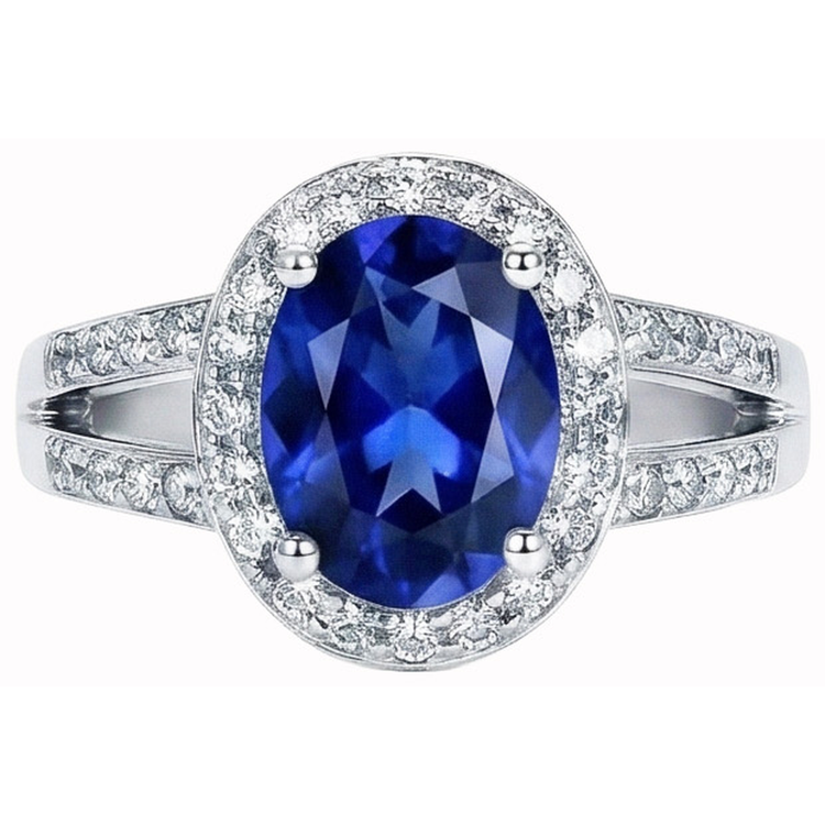 naturel round diamant 3.51carats bague angle de côté