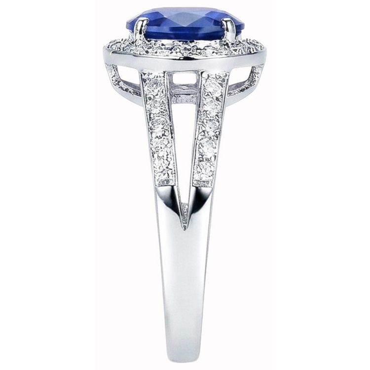 naturel round diamant 3.51carats bague vue de dessus
