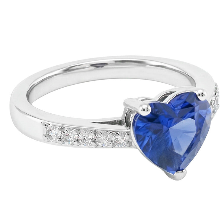 naturel round diamant 2carats bague vue de dessus