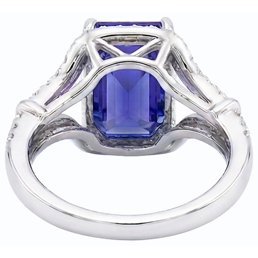 naturel diamant 4carats bague vue de profil