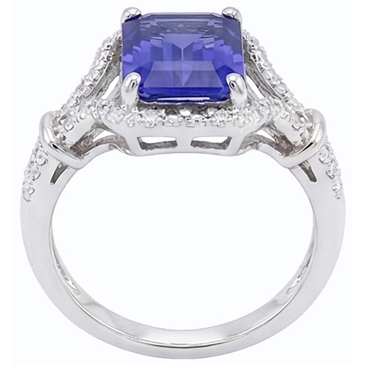 naturel diamant 4carats bague vue de dessus