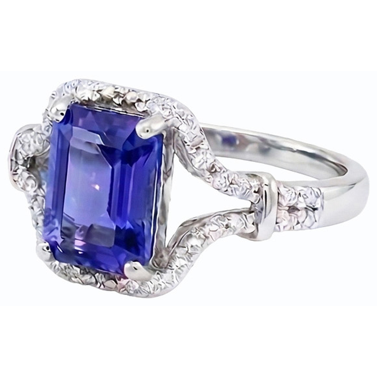 naturel diamant 4carats bague vue de face