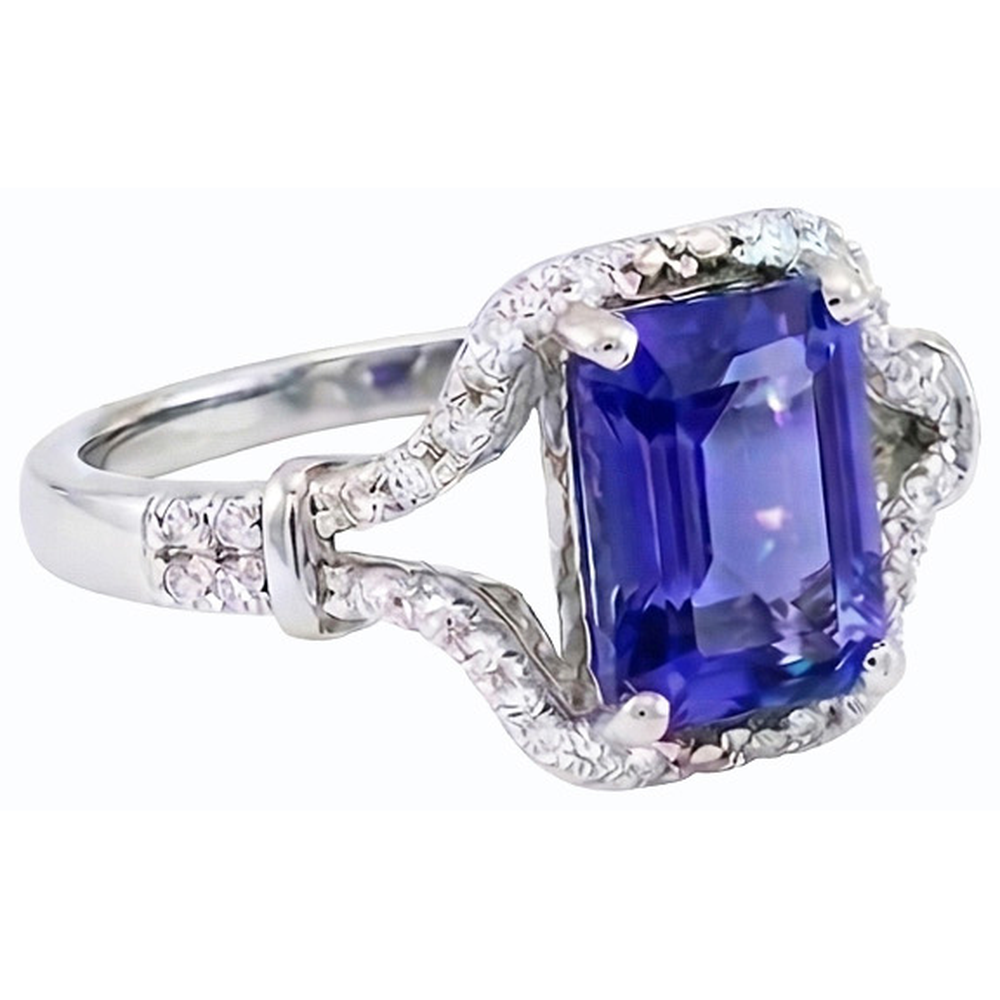 naturel diamant 4carats bague détail rapproché