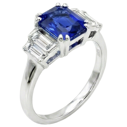 Bague Saphir Naturel 3 Carats
