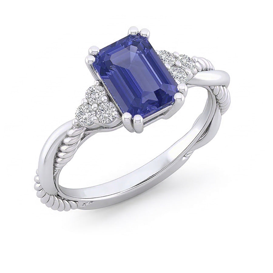 naturel diamant 2carats bague angle de côté