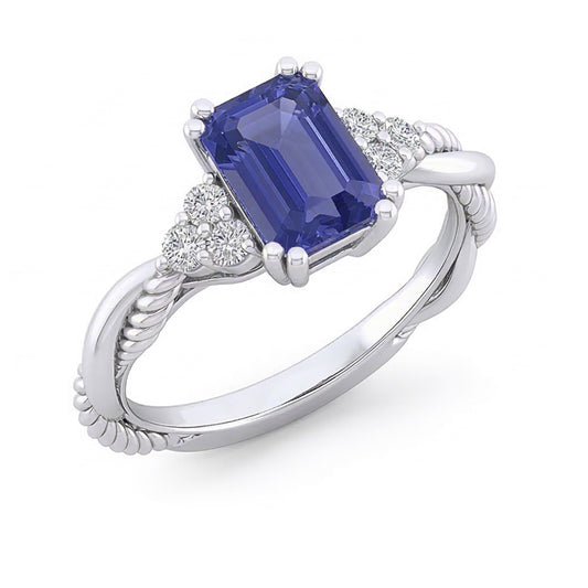 naturel diamant 2carats bague angle de côté