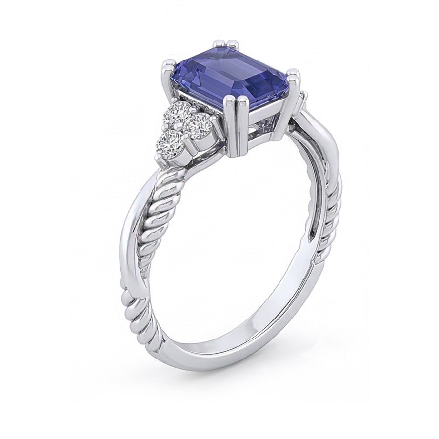 naturel diamant 2carats bague vue de dessus