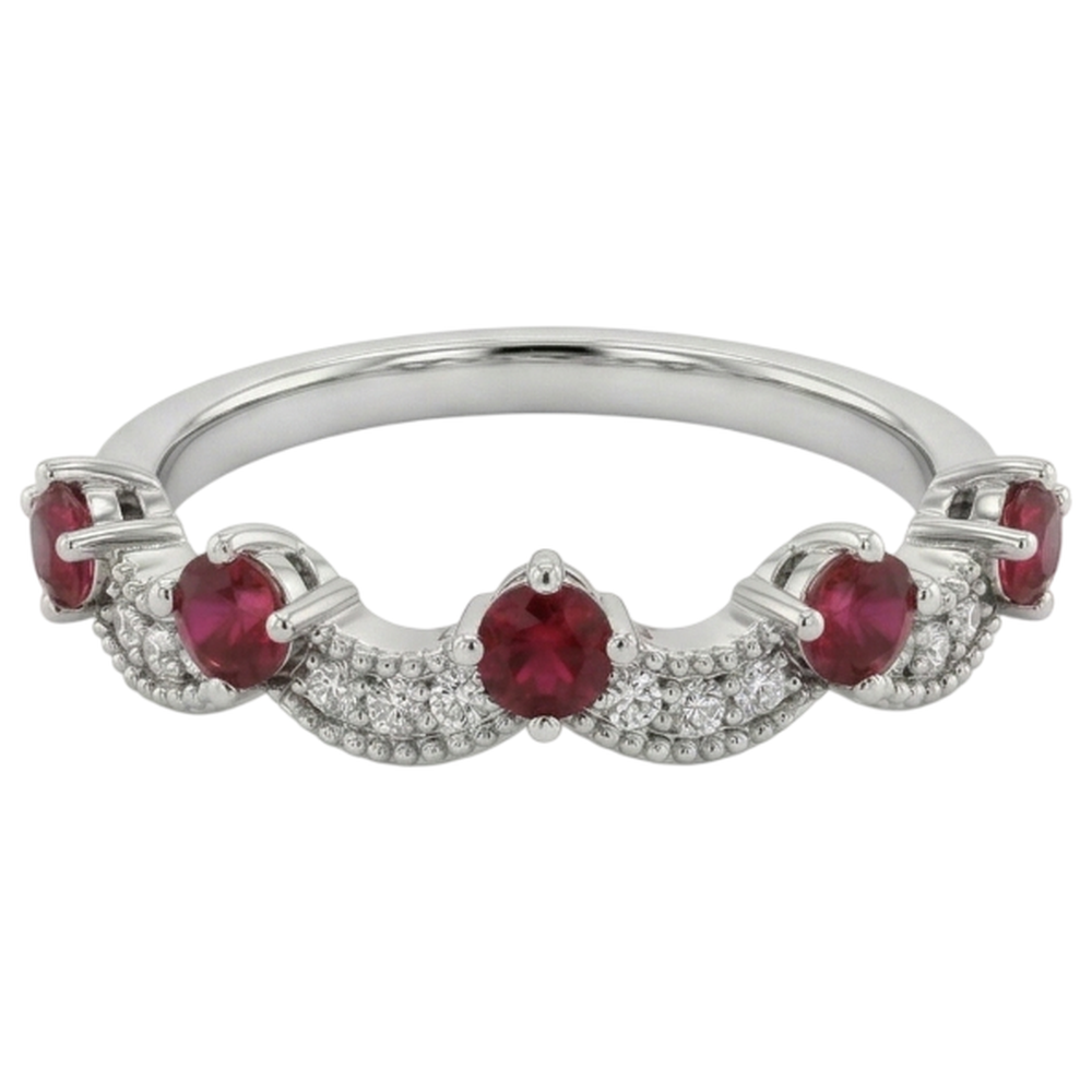 naturel rubis 2carats bague détail rapproché