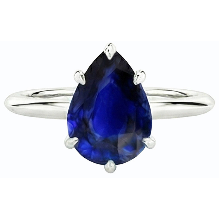 Bague Pierre de Naissance Septembre Taille Poire