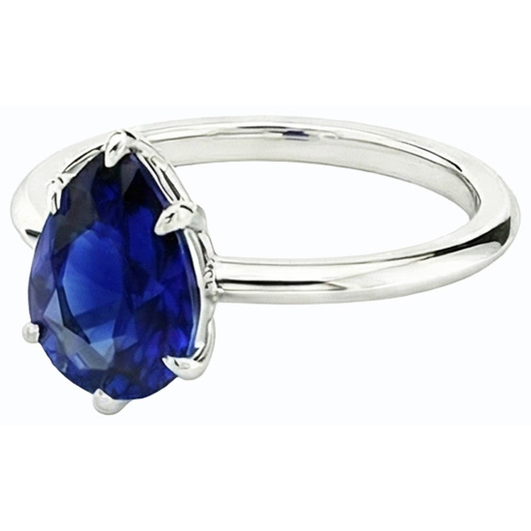 Bague Pierre de Naissance Septembre Taille Poire