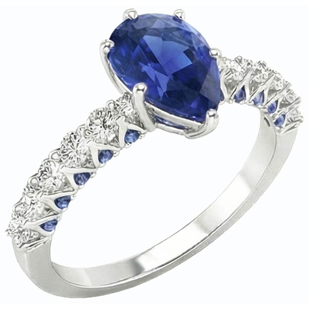 naturel round diamant 3carats bague angle de côté