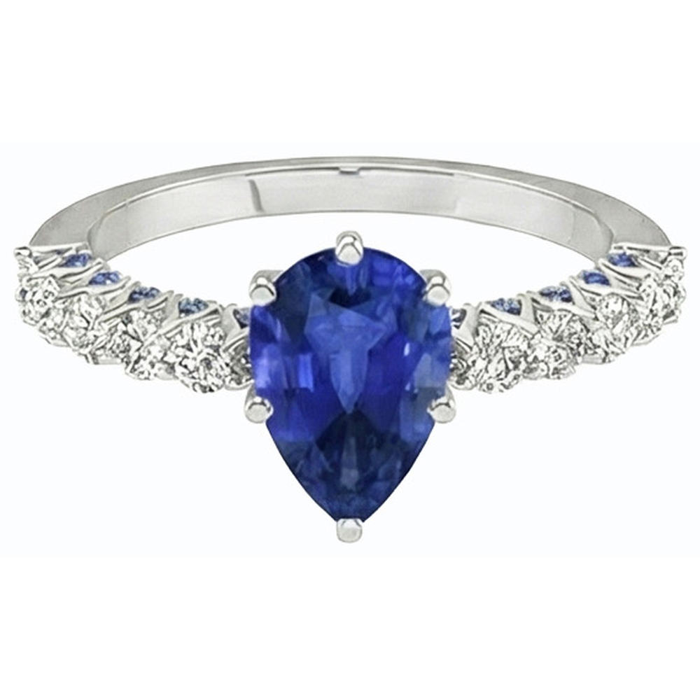 naturel round diamant 3carats bague détail rapproché