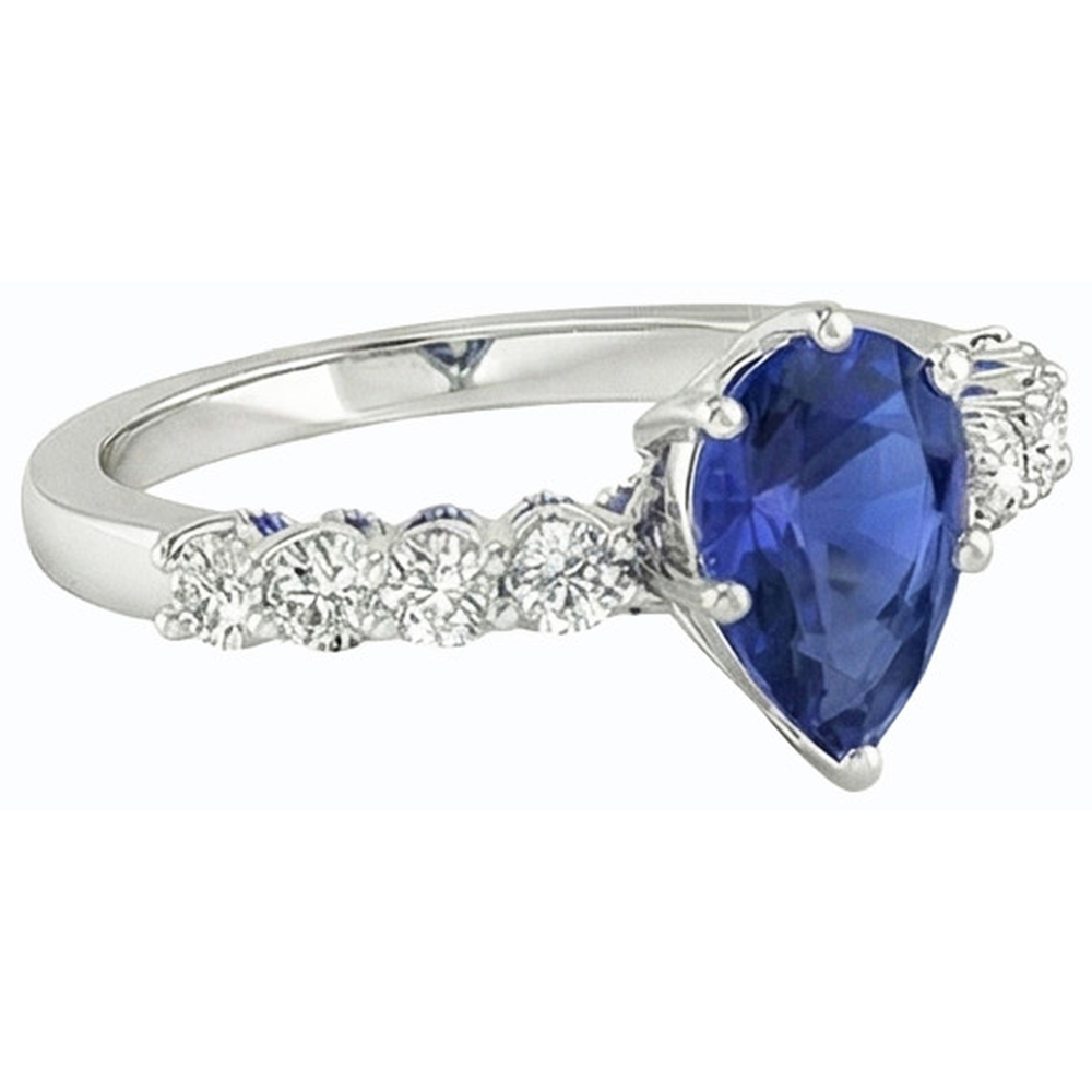 naturel round diamant 3carats bague vue de dessus