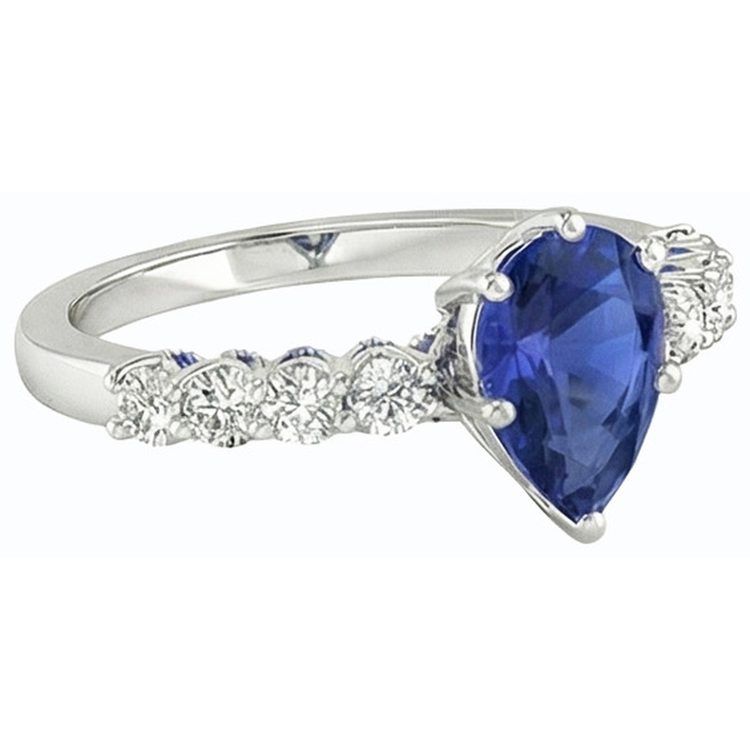 naturel round diamant 3carats bague vue de dessus