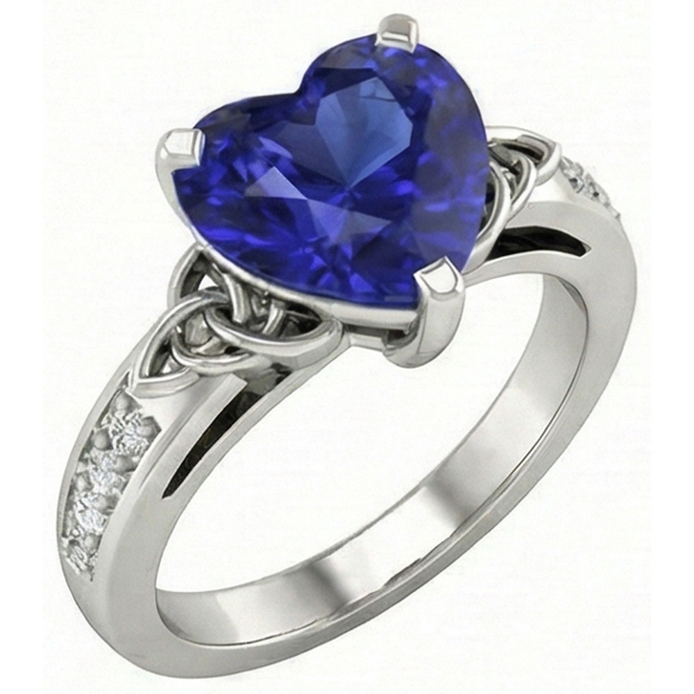 naturel round diamant 3.50carats bague vue de face