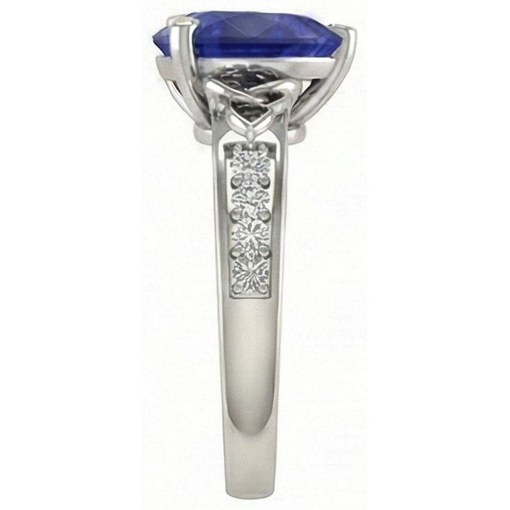naturel round diamant 3.50carats bague vue de dessus