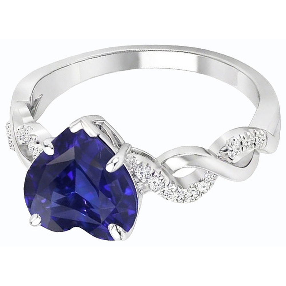 naturel round diamant 4carats bague vue de dessus