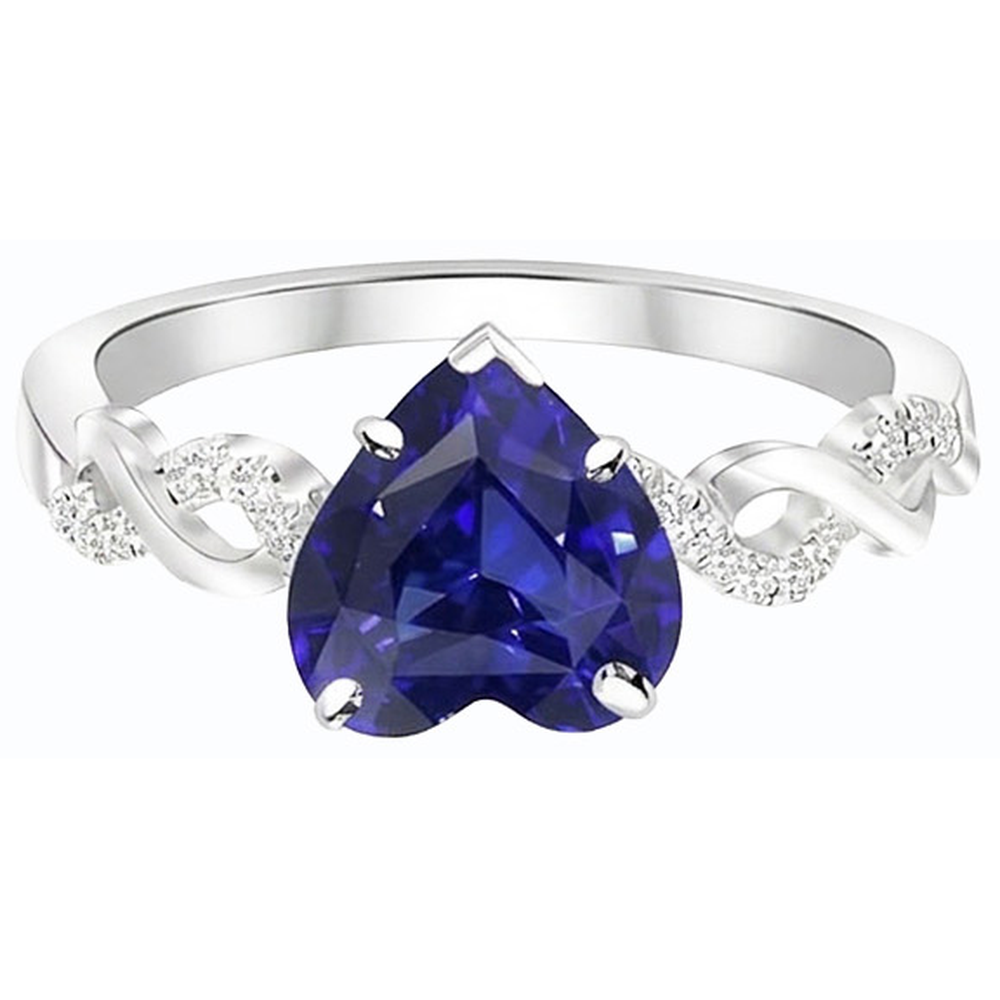 naturel round diamant 4carats bague vue de profil