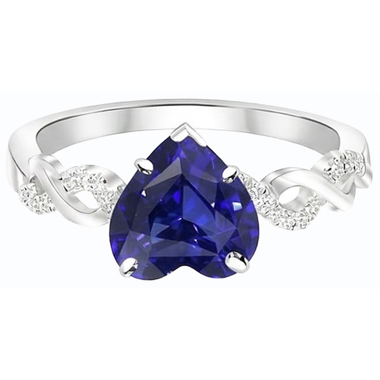 naturel round diamant 4carats bague vue de profil