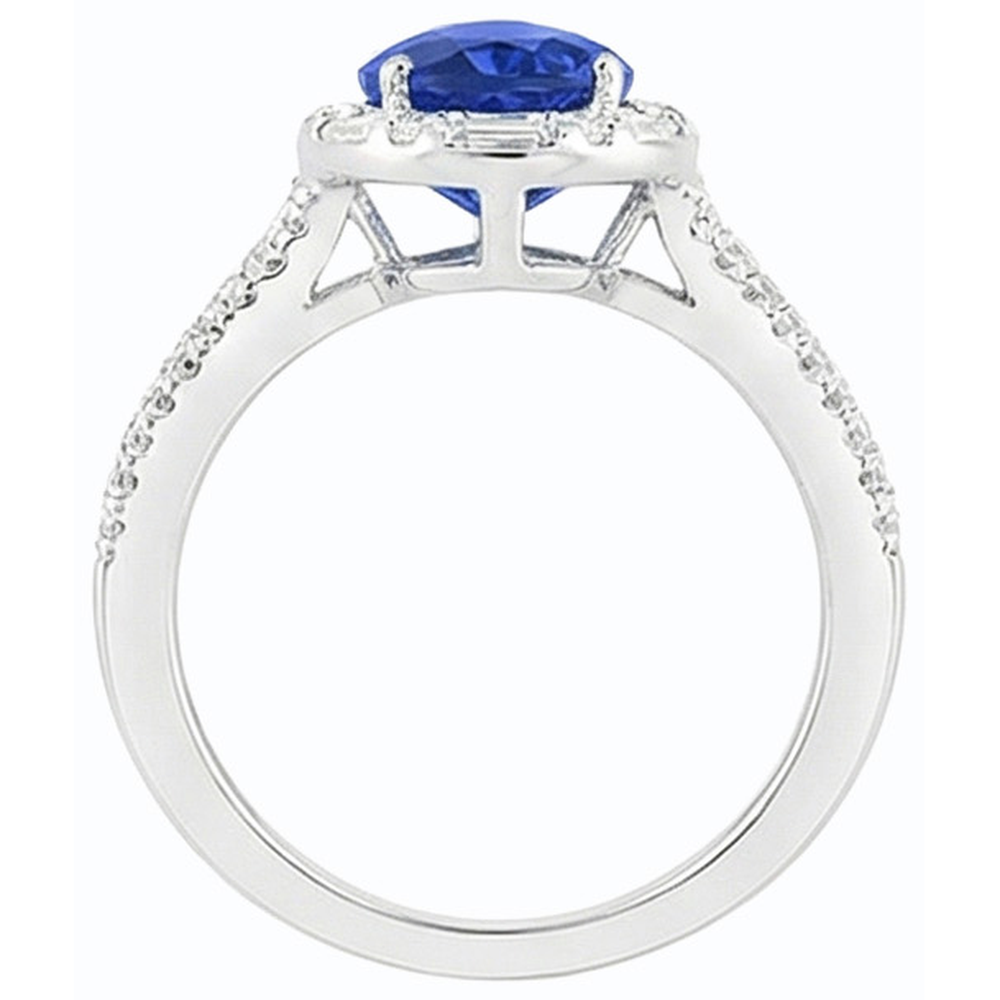 naturel baguette diamant 5carats bague angle de côté