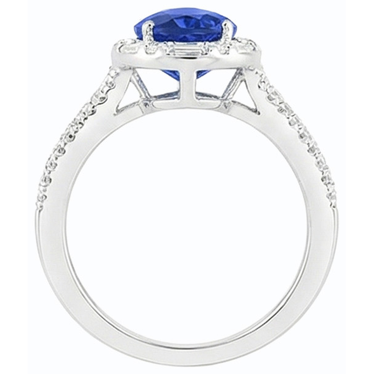 naturel baguette diamant 5carats bague angle de côté
