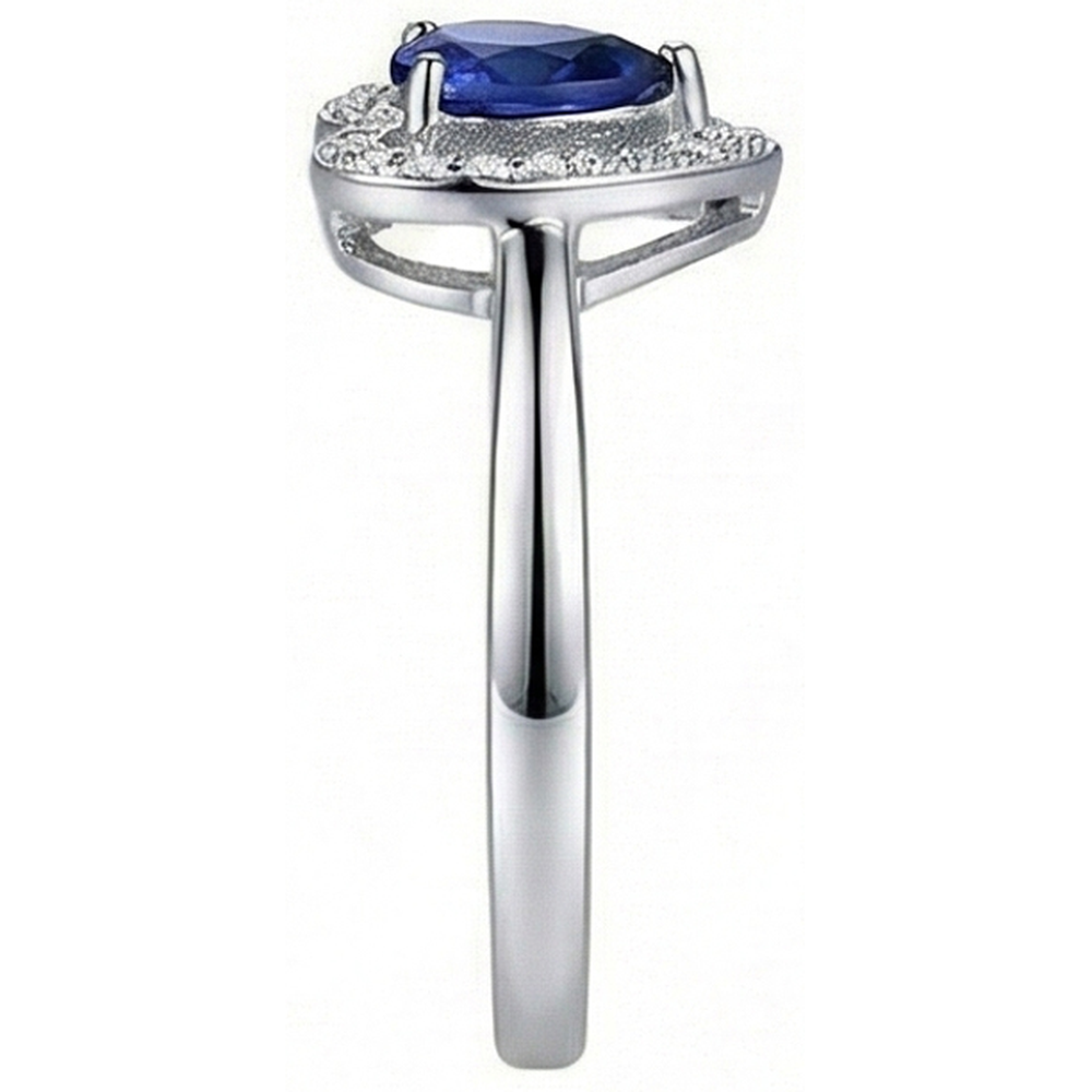 naturel round diamant 2.25carats bague vue de profil