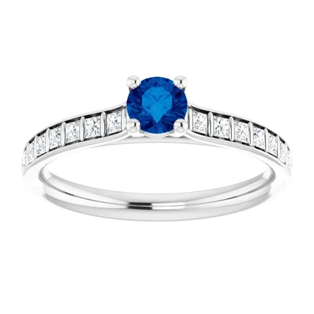 Bague Pour Femme En Saphir De Ceylan Véritable De 2 Carats