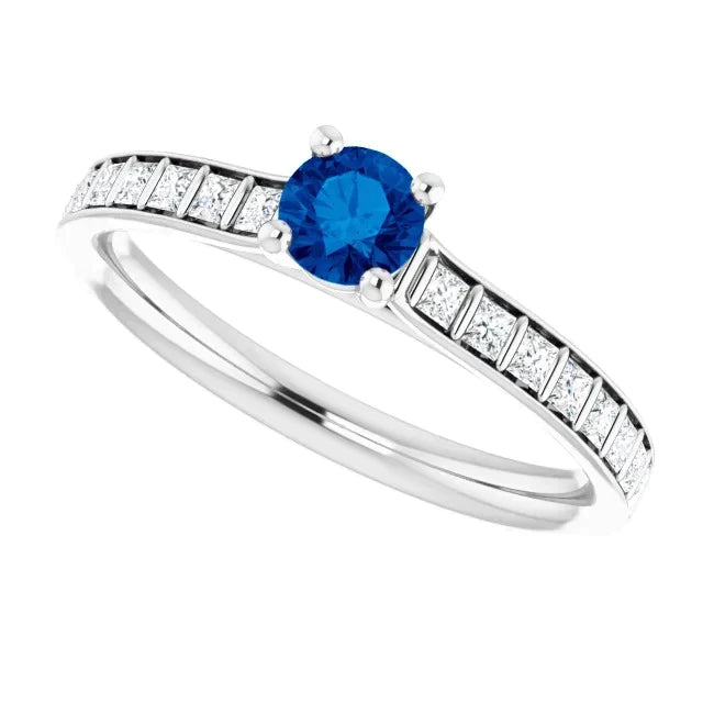 Bague Pour Femme En Saphir De Ceylan Véritable De 2 Carats