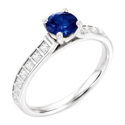 Bague Pour Femme En Saphir De Ceylan Véritable De 2 Carats
